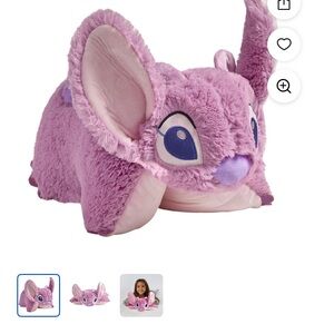 Disney Pillow Pet Purple Pink Angel Stuffed Animal Toy Lilo & Stitch Big Ears